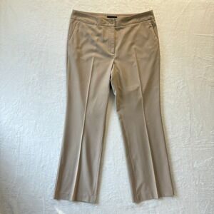 Talbots Pants Women Sz 14 Tan Khaki Heritage Career Dress Classic